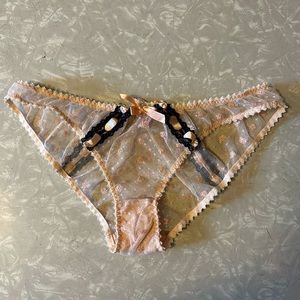 Agent Provocateur Peach & Black Briefs (set avail)